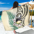 Endemic Tomtit New Zealand Sarong Miromiro Manuka Silver Fern Maori Pattern