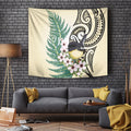 Endemic Tomtit New Zealand Tapestry Miromiro Manuka Silver Fern Maori Pattern