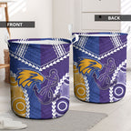 Football Eagles and Dockers Laundry Basket 2026 Together Aboriginal Polynesian Pattern