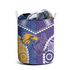 Football Eagles and Dockers Laundry Basket 2026 Together Aboriginal Polynesian Pattern