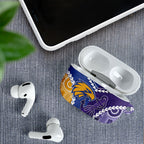 Football Eagles and Dockers AirPods Case 2026 Together Aboriginal Polynesian Pattern