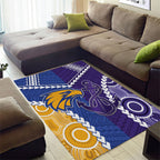 Football Eagles and Dockers Area Rug 2026 Together Aboriginal Polynesian Pattern