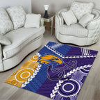 Football Eagles and Dockers Area Rug 2026 Together Aboriginal Polynesian Pattern