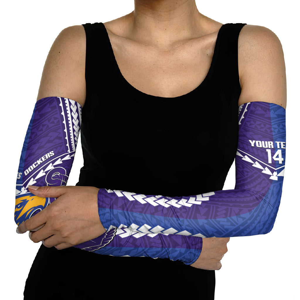 Custom Football Eagles and Dockers Arm Sleeves 2026 Together Aboriginal Polynesian Pattern