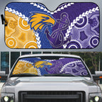 Football Eagles and Dockers Auto Sun Shade 2026 Together Aboriginal Polynesian Pattern