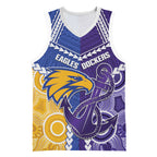 Custom Football Eagles and Dockers Basketball Jersey 2026 Together Aboriginal Polynesian Pattern