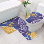 Football Eagles and Dockers Bathroom Set 2026 Together Aboriginal Polynesian Pattern