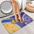 Football Eagles and Dockers Bathroom Set 2026 Together Aboriginal Polynesian Pattern
