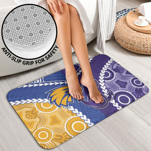 Football Eagles and Dockers Bathroom Set 2026 Together Aboriginal Polynesian Pattern