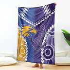 Football Eagles and Dockers Blanket 2026 Together Aboriginal Polynesian Pattern
