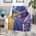 Football Eagles and Dockers Blanket 2026 Together Aboriginal Polynesian Pattern