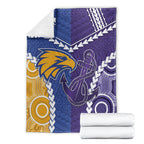 Football Eagles and Dockers Blanket 2026 Together Aboriginal Polynesian Pattern