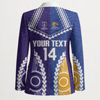 Custom Football Eagles and Dockers Blazer 2026 Together Aboriginal Polynesian Pattern