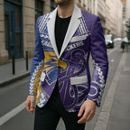 Custom Football Eagles and Dockers Blazer 2026 Together Aboriginal Polynesian Pattern
