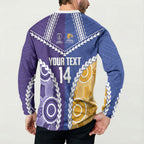 Custom Football Eagles and Dockers Button Sweatshirt 2026 Together Aboriginal Polynesian Pattern
