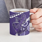 Custom Football Eagles and Dockers Ceramic Mug 2026 Together Aboriginal Polynesian Pattern