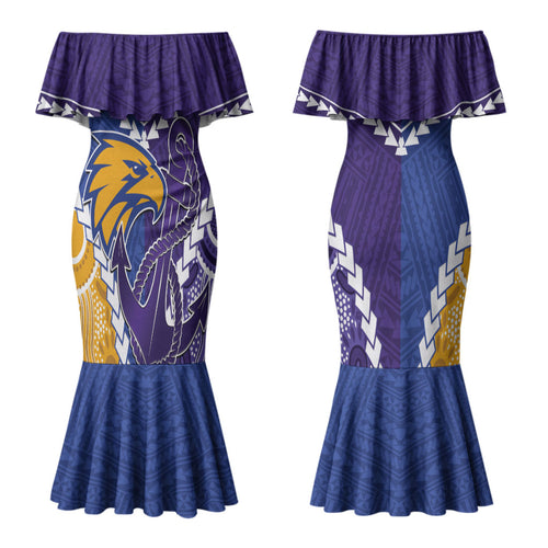 Custom Football Eagles and Dockers Couples Matching Mermaid Dress and Hawaiian Shirt 2026 Together Aboriginal Polynesian Pattern LT14