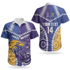 Custom Football Eagles and Dockers Couples Matching Off Shoulder Short Dress and Hawaiian Shirt 2026 Together Aboriginal Polynesian Pattern LT14
