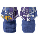 Custom Football Eagles and Dockers Couples Matching Off Shoulder Short Dress and Long Sleeve Button Shirt 2026 Together Aboriginal Polynesian Pattern LT14