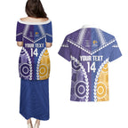 Custom Football Eagles and Dockers Couples Matching Puletasi and Hawaiian Shirt 2026 Together Aboriginal Polynesian Pattern