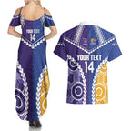 Custom Football Eagles and Dockers Couples Matching Summer Maxi Dress and Hawaiian Shirt 2026 Together Aboriginal Polynesian Pattern