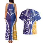 Custom Football Eagles and Dockers Couples Matching Tank Maxi Dress and Hawaiian Shirt 2026 Together Aboriginal Polynesian Pattern