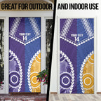 Custom Football Eagles and Dockers Door Cover 2026 Together Aboriginal Polynesian Pattern