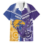 Custom Football Eagles and Dockers Family Matching Off Shoulder Short Dress and Hawaiian Shirt 2026 Together Aboriginal Polynesian Pattern