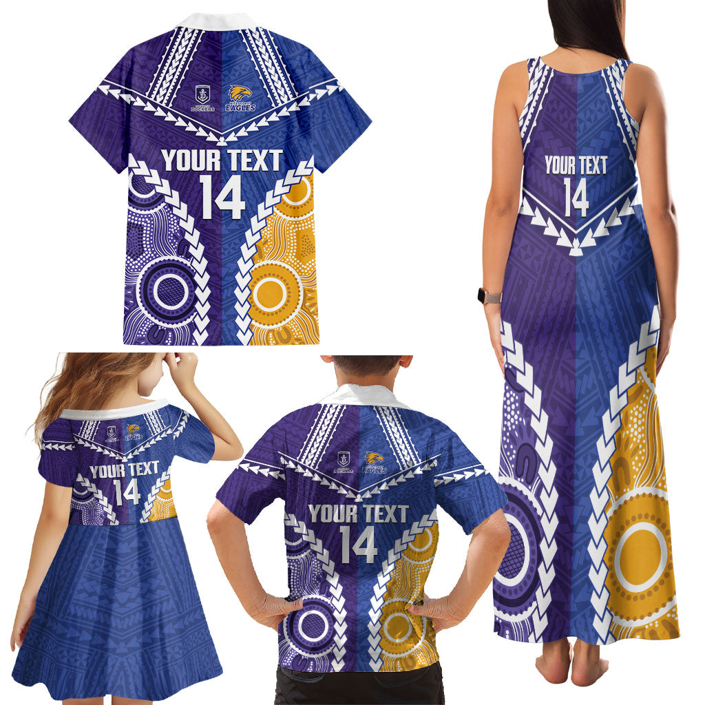 Custom Football Eagles and Dockers Family Matching Tank Maxi Dress and Hawaiian Shirt 2026 Together Aboriginal Polynesian Pattern