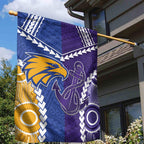 Football Eagles and Dockers Garden Flag 2026 Together Aboriginal Polynesian Pattern