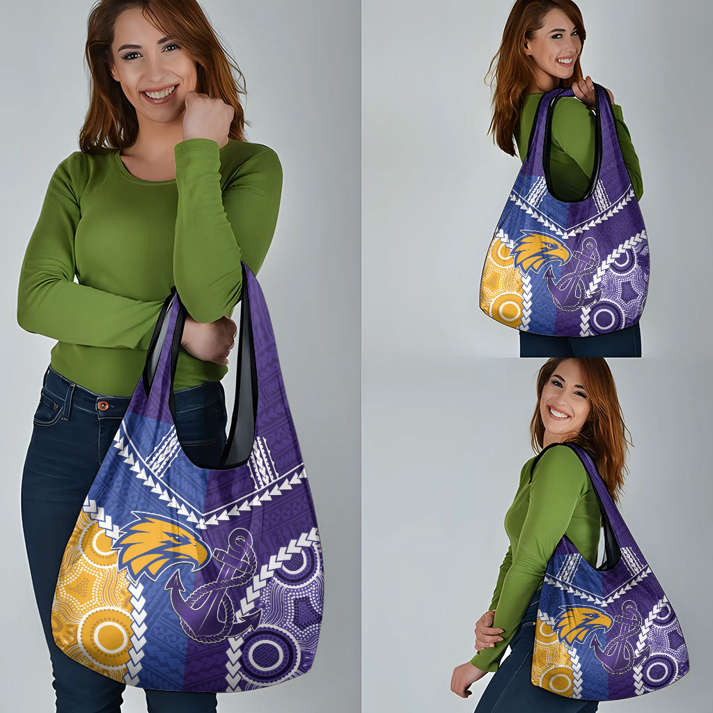 Football Eagles and Dockers Grocery Bag 2026 Together Aboriginal Polynesian Pattern