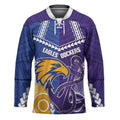 Custom Football Eagles and Dockers Hockey Jersey 2026 Together Aboriginal Polynesian Pattern
