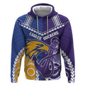 Custom Football Eagles and Dockers Hoodie 2026 Together Aboriginal Polynesian Pattern