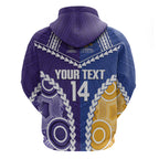 Custom Football Eagles and Dockers Hoodie 2026 Together Aboriginal Polynesian Pattern