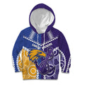 Custom Football Eagles and Dockers Kid Hoodie 2026 Together Aboriginal Polynesian Pattern