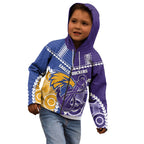 Custom Football Eagles and Dockers Kid Hoodie 2026 Together Aboriginal Polynesian Pattern