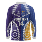 Custom Football Eagles and Dockers Long Sleeve Polo Shirt 2026 Together Aboriginal Polynesian Pattern