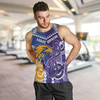 Custom Football Eagles and Dockers Men Tank Top 2026 Together Aboriginal Polynesian Pattern