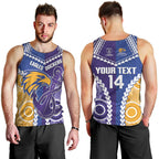 Custom Football Eagles and Dockers Men Tank Top 2026 Together Aboriginal Polynesian Pattern