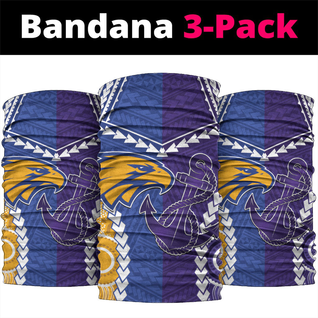 Football Eagles and Dockers Neck Gaiter 2026 Together Aboriginal Polynesian Pattern
