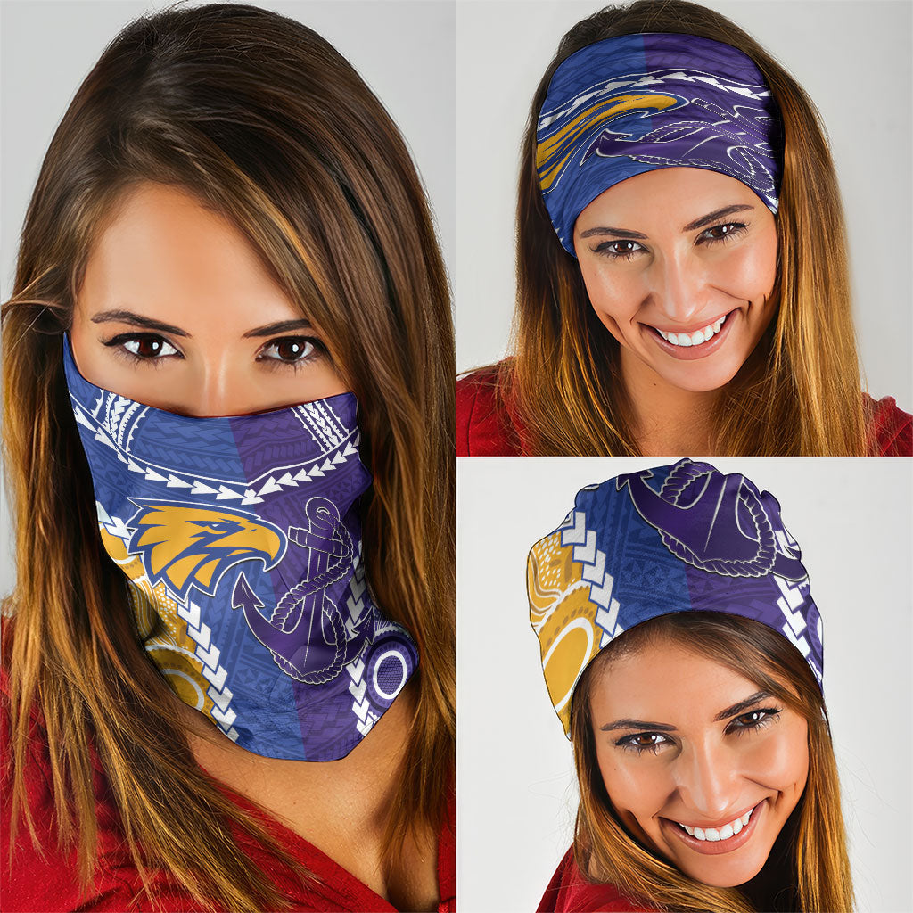 Football Eagles and Dockers Neck Gaiter 2026 Together Aboriginal Polynesian Pattern