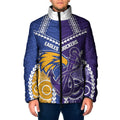 Custom Football Eagles and Dockers Padded Jacket 2026 Together Aboriginal Polynesian Pattern