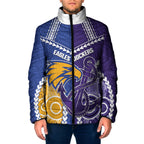 Custom Football Eagles and Dockers Padded Jacket 2026 Together Aboriginal Polynesian Pattern