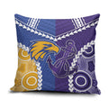 Football Eagles and Dockers Pillow Cover 2026 Together Aboriginal Polynesian Pattern