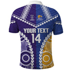 Custom Football Eagles and Dockers Polo Shirt 2026 Together Aboriginal Polynesian Pattern
