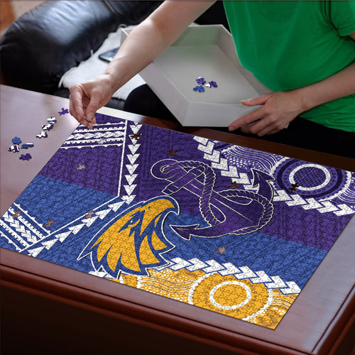 Football Eagles and Dockers Puzzle 2026 Together Aboriginal Polynesian Pattern