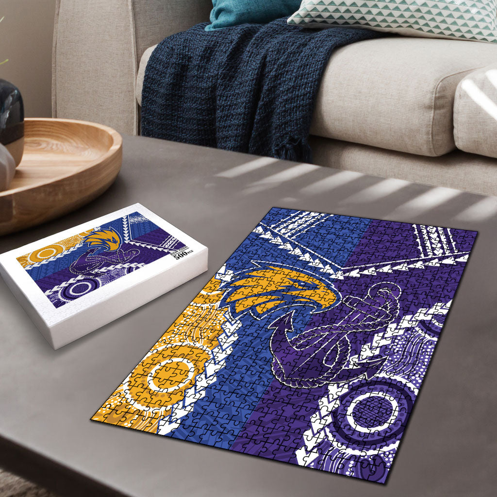 Football Eagles and Dockers Puzzle 2026 Together Aboriginal Polynesian Pattern