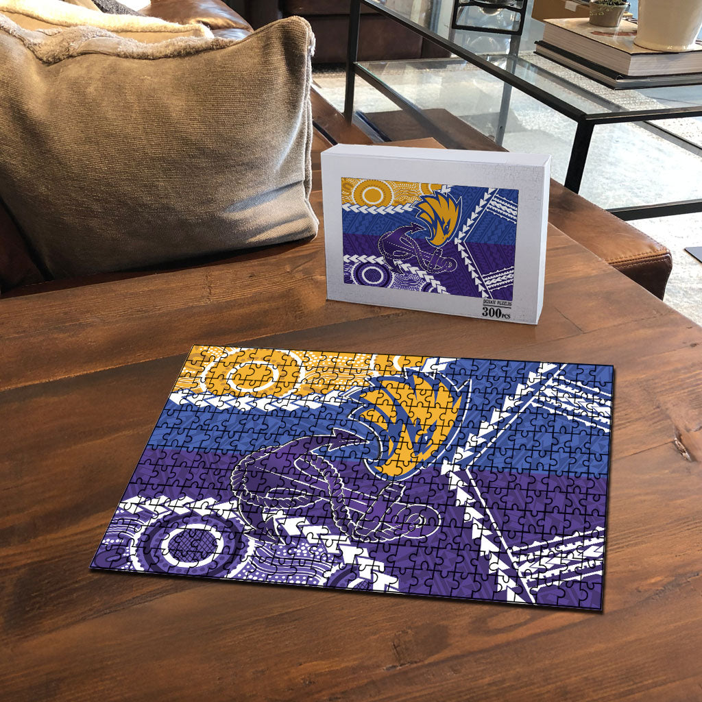 Football Eagles and Dockers Puzzle 2026 Together Aboriginal Polynesian Pattern