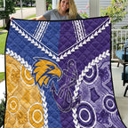 Football Eagles and Dockers Quilt 2026 Together Aboriginal Polynesian Pattern