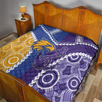 Football Eagles and Dockers Quilt 2026 Together Aboriginal Polynesian Pattern